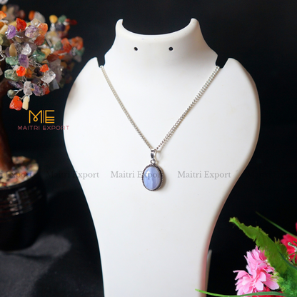 Natural Healing Crystal Gem Quality Oval Shaped Pendant-Maitri Export | Crystals Store