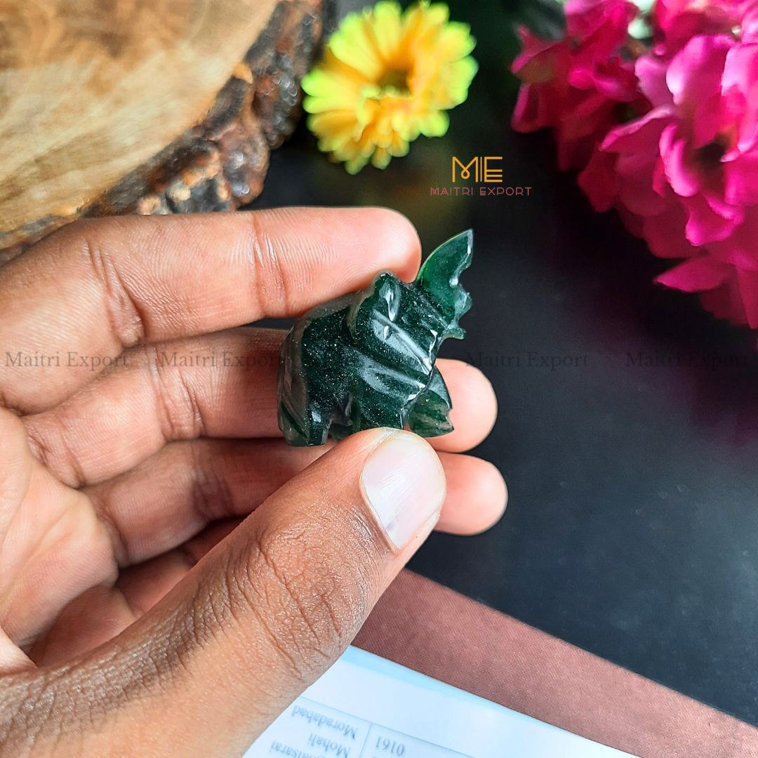 1 inch mini elephant crystal figurine-Maitri Export | Crystals Store