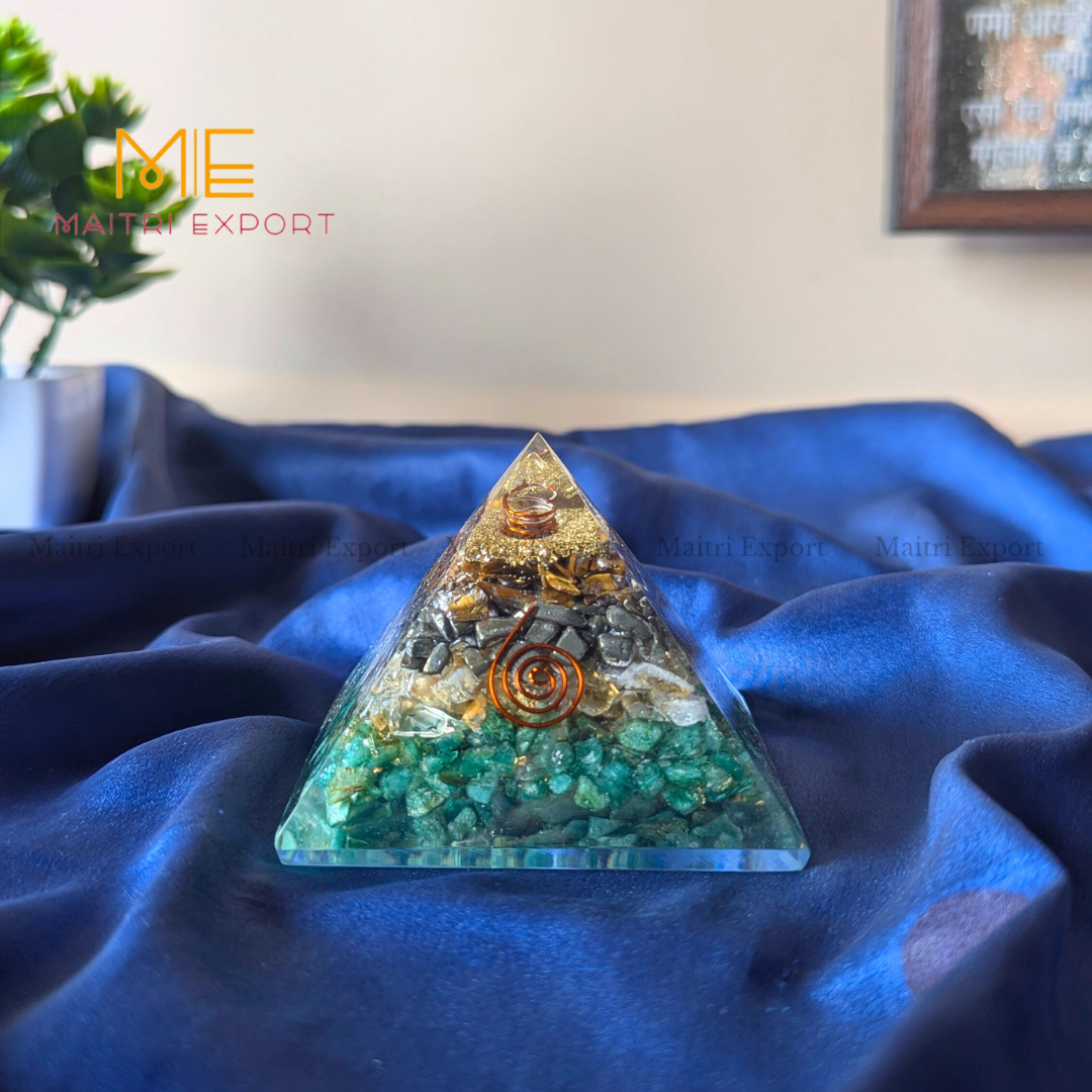 Money Magnet Orgone Pyramid-Maitri Export | Crystals Store