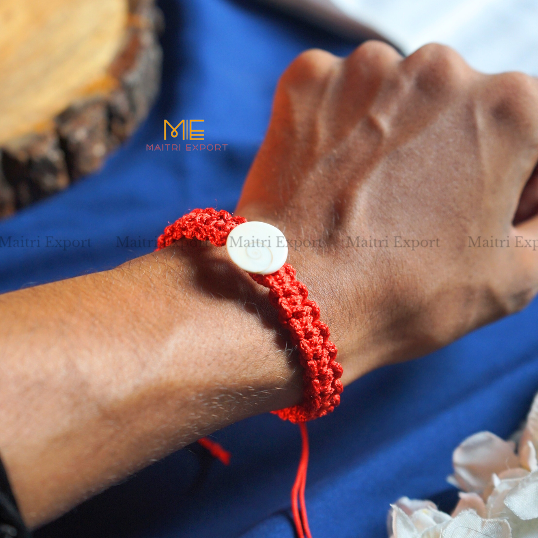 Natural gomtichakra knot beaded bracelet-Maitri Export | Crystals Store