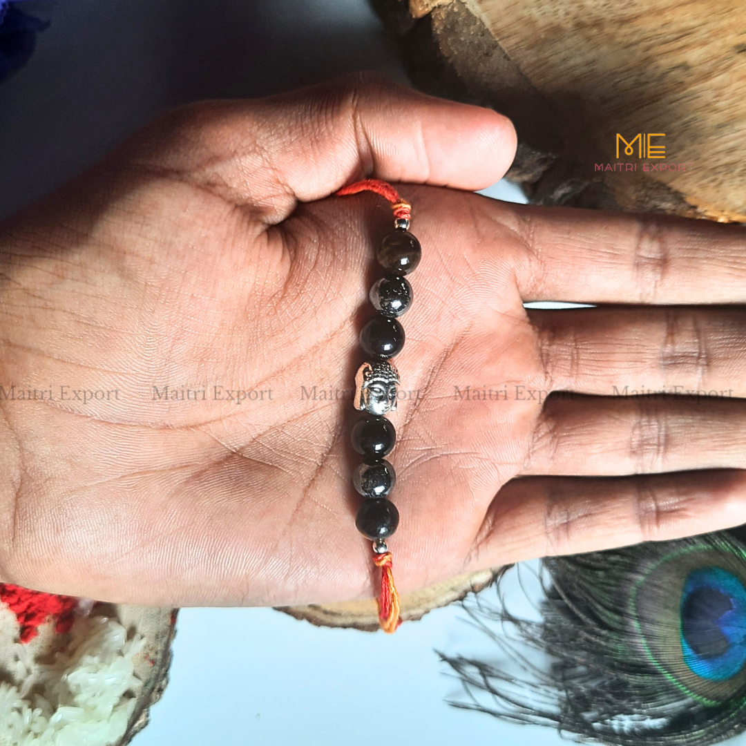 Natural crystal stone purposed rakhi-Maitri Export | Crystals Store