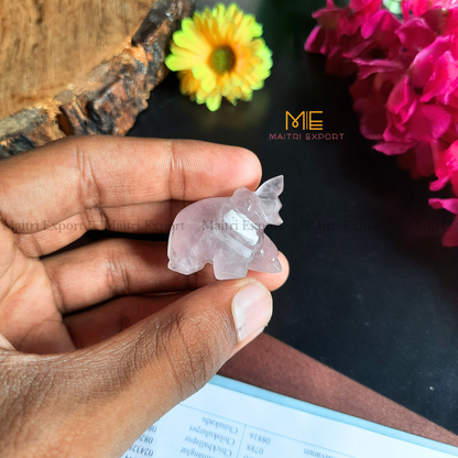 1 inch mini elephant crystal figurine-Maitri Export | Crystals Store