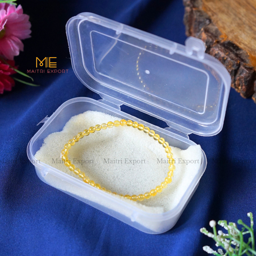 Citrine Natural Crystal Healing Bracelet-Maitri Export | Crystals Store