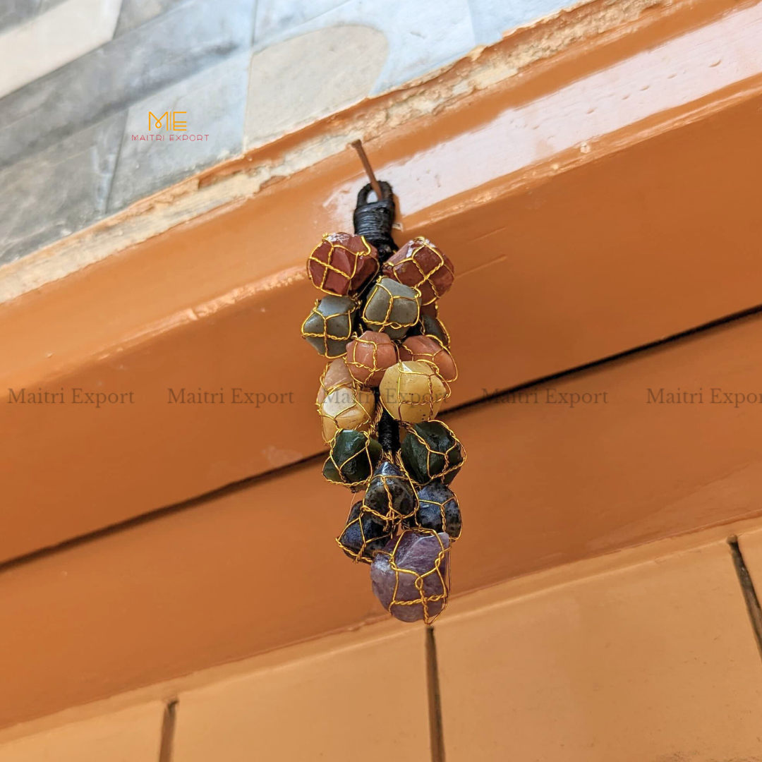 7 Chakra Raw stones Hanger-Maitri Export | Crystals Store