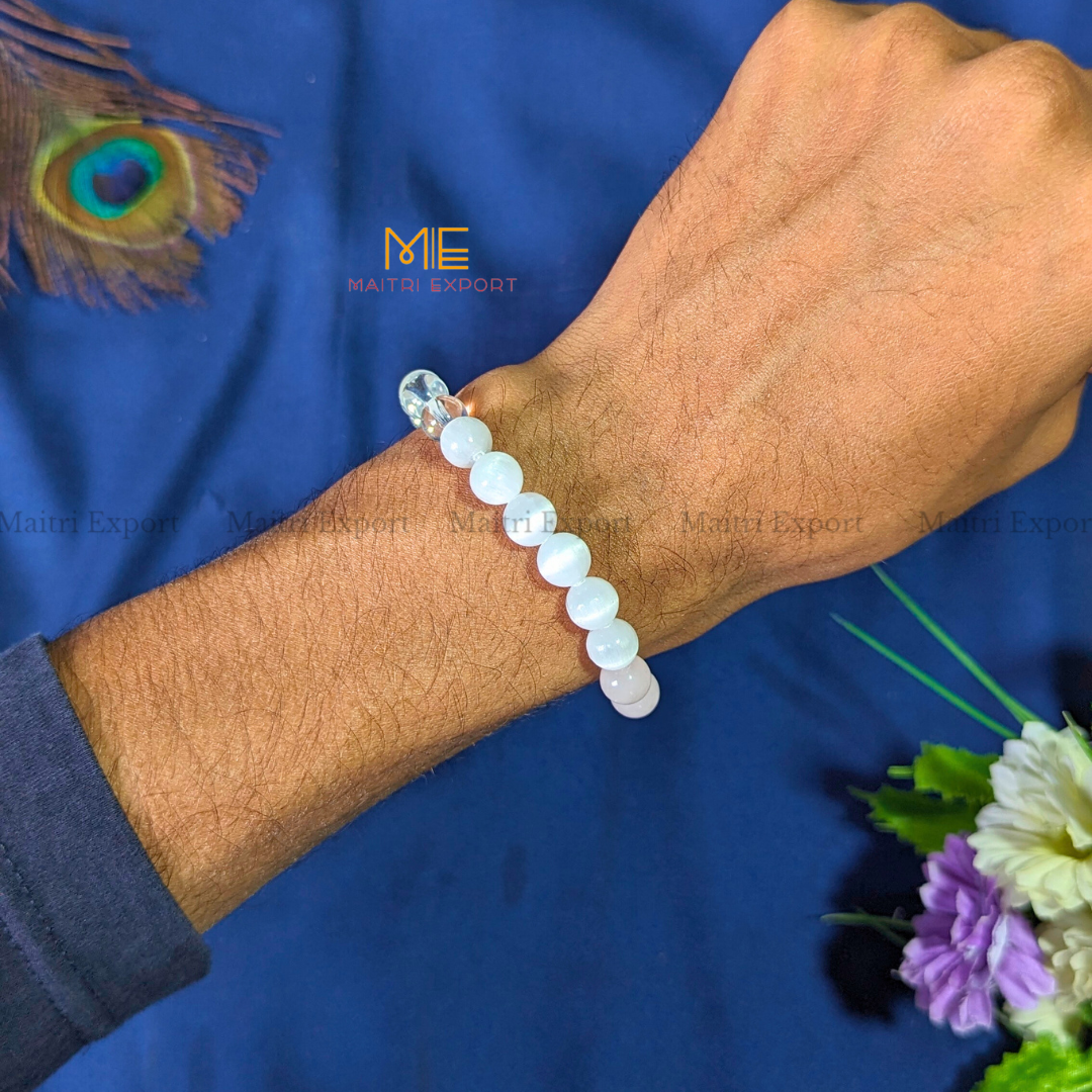 Feel Calm and Release Stress Purpose / Intention Crystal healing Bracelet-Maitri Export | Crystals Store