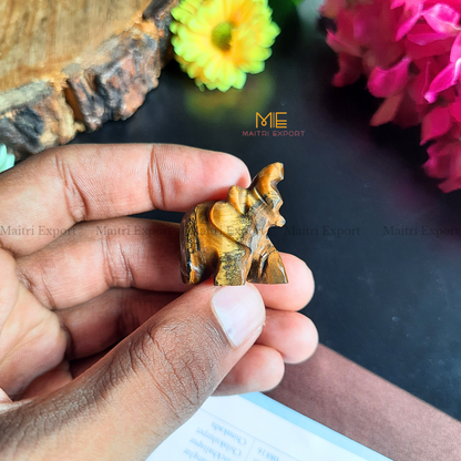 1 inch mini elephant crystal figurine-Maitri Export | Crystals Store