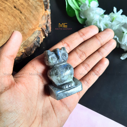 Natural Crystal Stones Owl Carving / Figurine-Maitri Export | Crystals Store