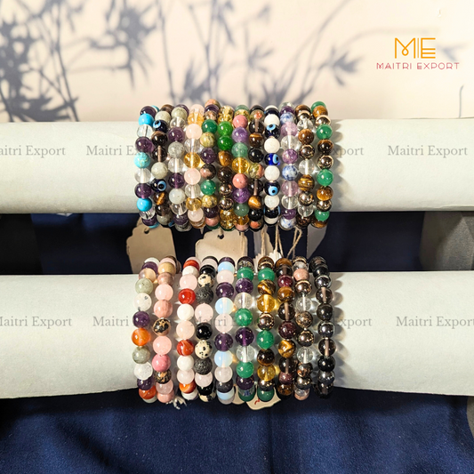 Customized Crystal Bracelet- 8mm-Maitri Export | Crystals Store