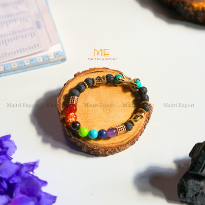 7 chakra with charms bracelet-Maitri Export | Crystals Store