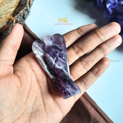 Crystal Guardian Angel ( 3 inch )-Amethyst-Maitri Export | Crystals Store