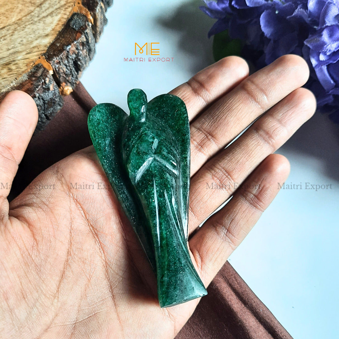 Crystal Guardian Angel ( 3 inch )-Green Jade-Maitri Export | Crystals Store