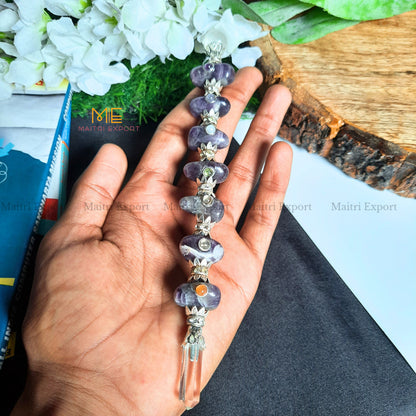 Natural stone tumble shaped stick wands-Amethyst-Maitri Export | Crystals Store