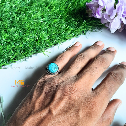 Round Gemstone crystal Adjustable rings-Maitri Export | Crystals Store