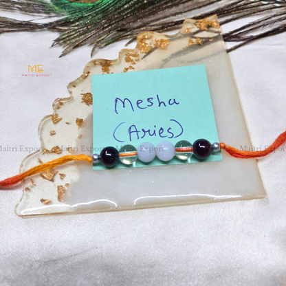 Natural crystal stone based zodiac sign rakhi-Maitri Export | Crystals Store