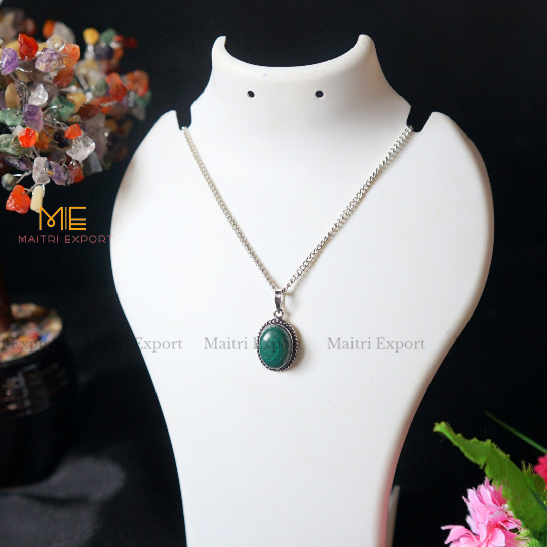 Natural Healing Crystal Gem Quality Oval Shaped Pendant-Maitri Export | Crystals Store