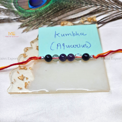 Natural crystal stone based zodiac sign rakhi-Maitri Export | Crystals Store