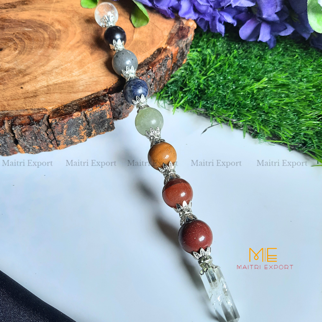 Natural 7 chakra stones stick Wand-Maitri Export | Crystals Store