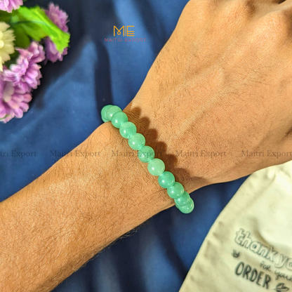 Green Aventurine Natural Crystal Healing Bracelet-Maitri Export | Crystals Store