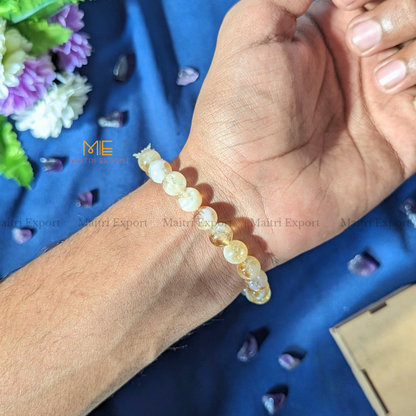 Natural Citrine Crystal Healing Bracelet-Maitri Export | Crystals Store