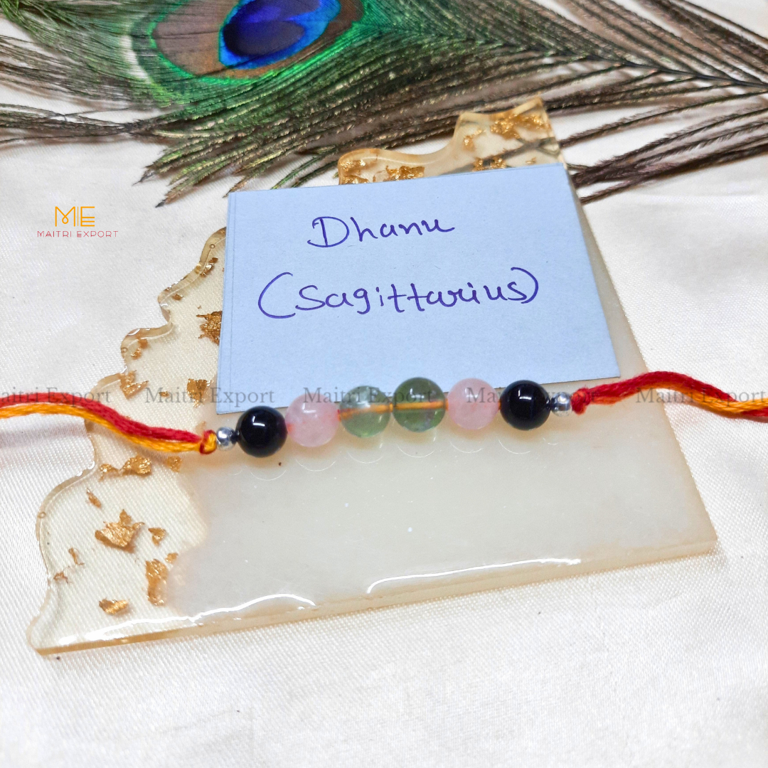 Natural crystal stone based zodiac sign rakhi-Maitri Export | Crystals Store