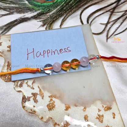 Natural crystal stone purposed rakhi-Maitri Export | Crystals Store