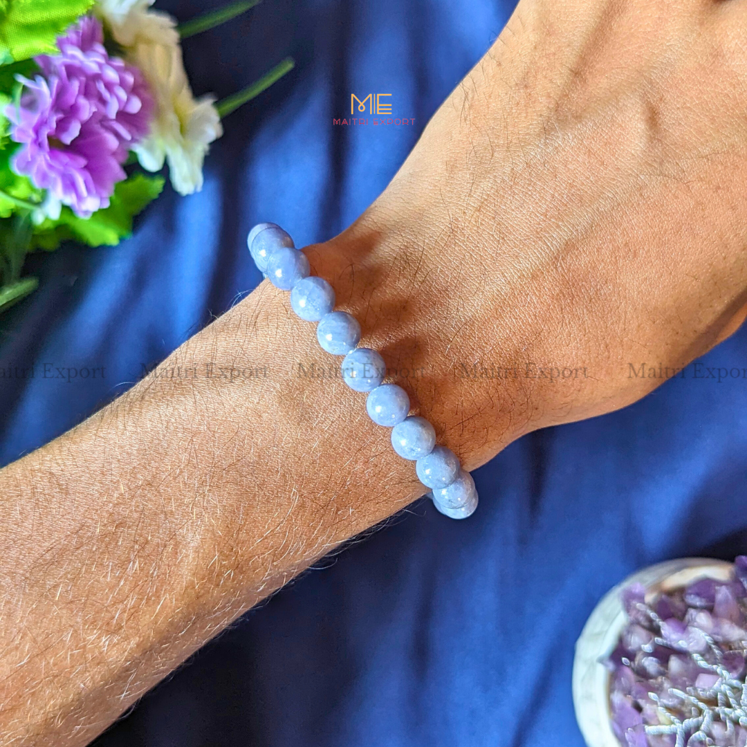 Tanzanite 8mm Natural Crystal Healing Bracelet-Maitri Export | Crystals Store