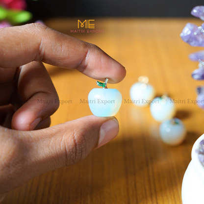 Natural crystal stone Apple shaped gemstone Pendant-Maitri Export | Crystals Store