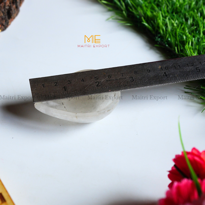 Natural Healing Crystal Stone 1 Face Leaf Shape Diya / Deepak-Maitri Export | Crystals Store