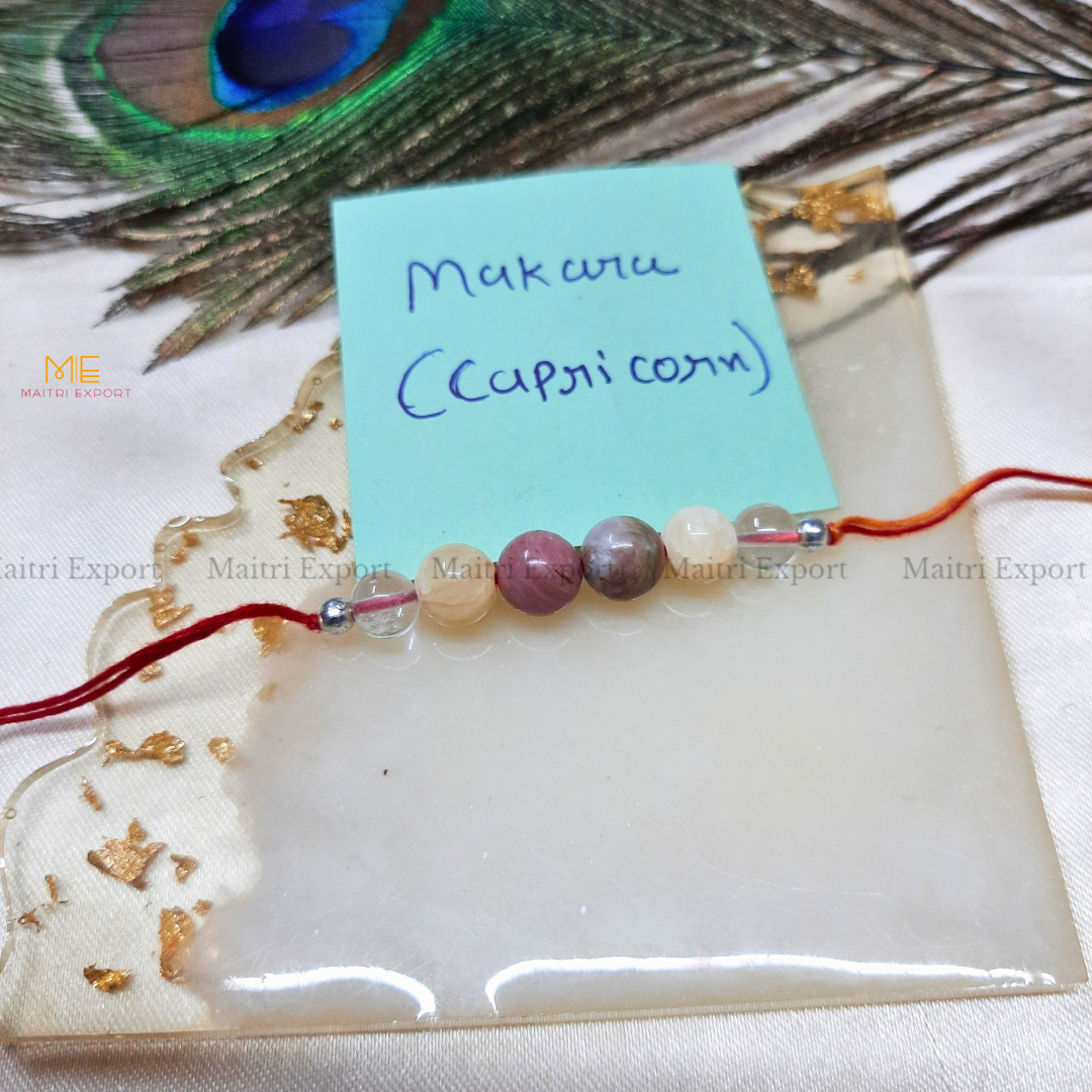 Natural crystal stone based zodiac sign rakhi-Maitri Export | Crystals Store