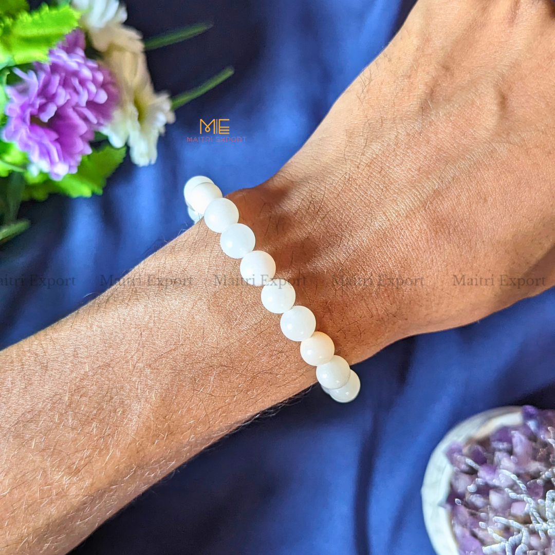 Pink Aventurine 8mm Natural Crystal Healing Bracelet-Maitri Export | Crystals Store