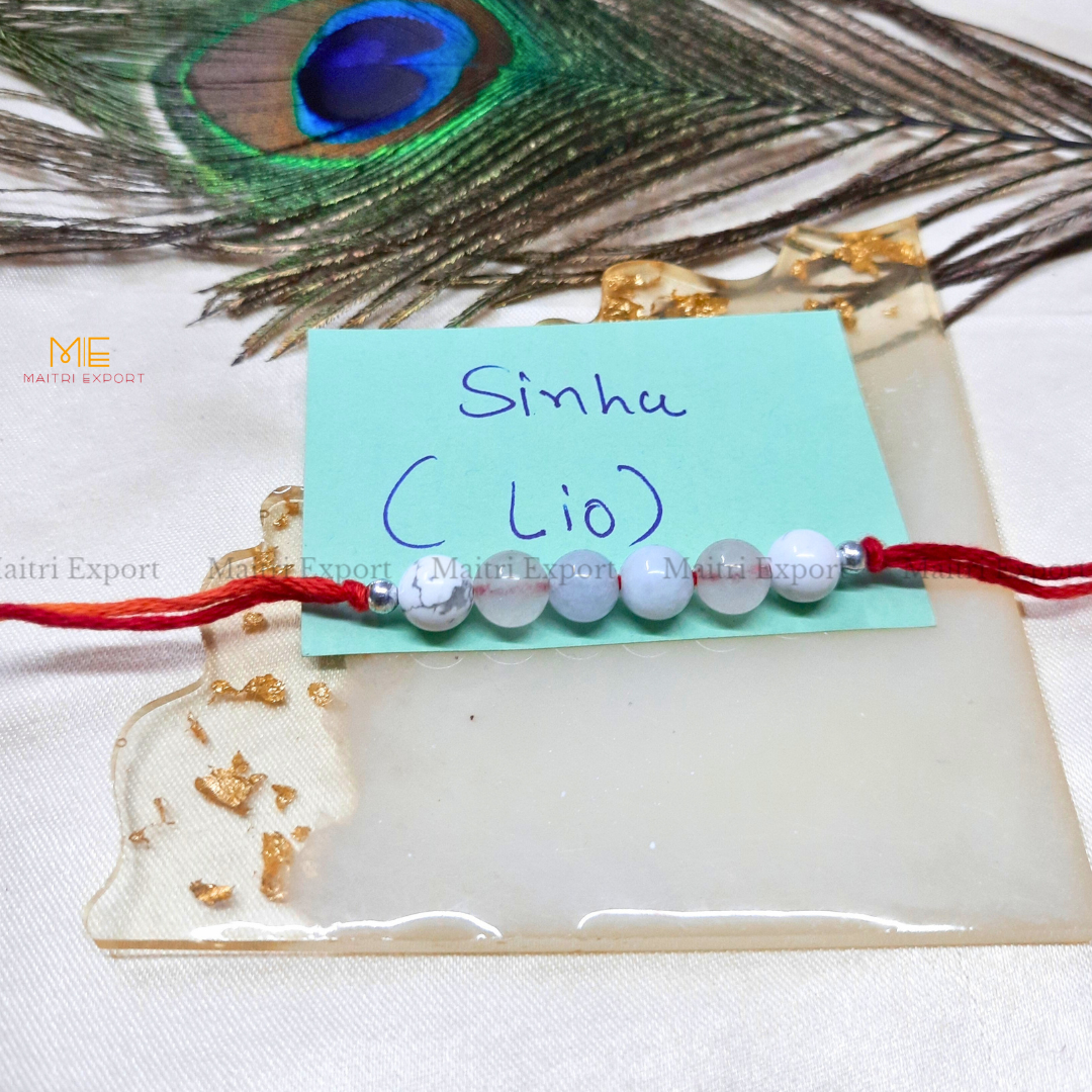 Natural crystal stone based zodiac sign rakhi-Maitri Export | Crystals Store