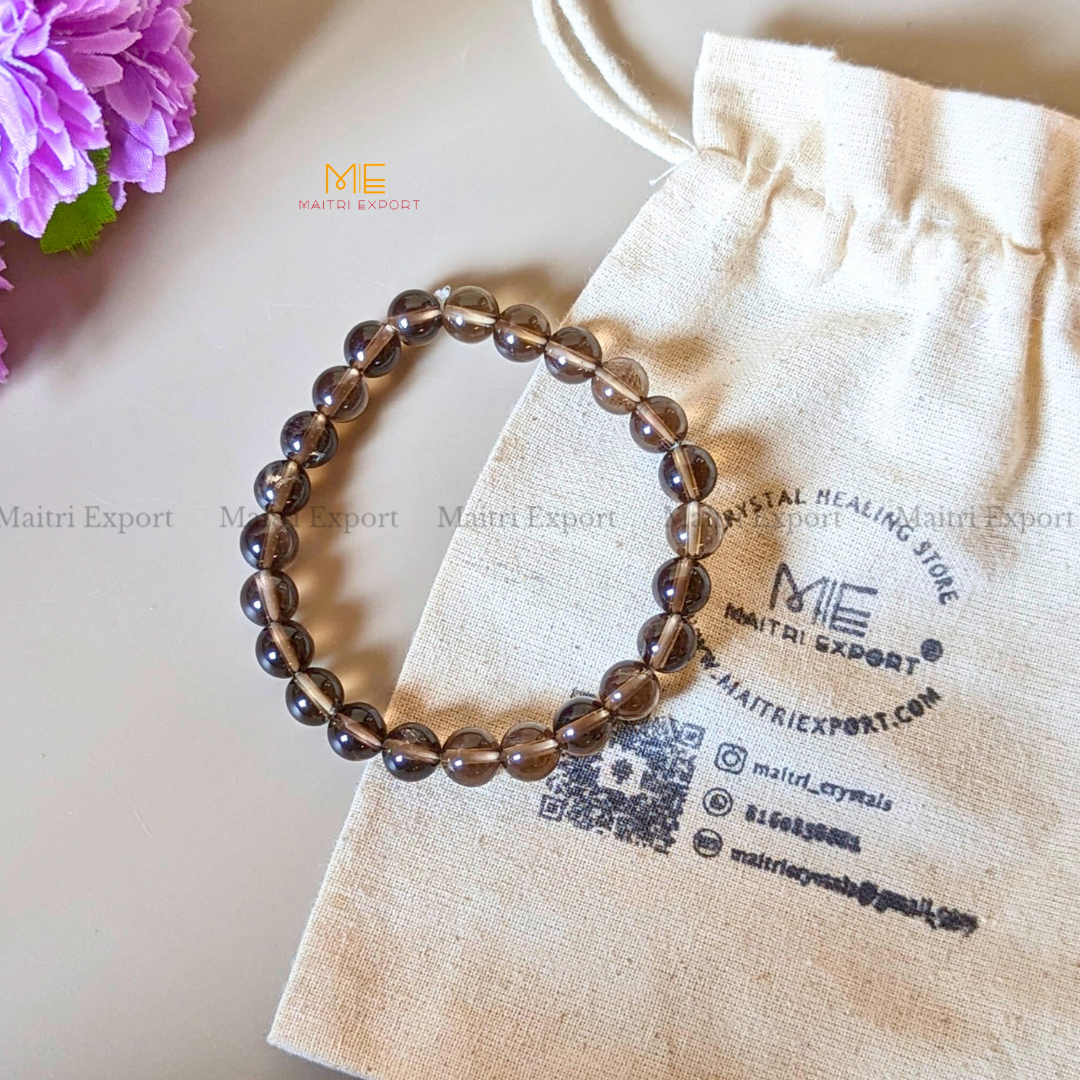 Smoky Quartz Crystal Healing Bracelet-Maitri Export | Crystals Store