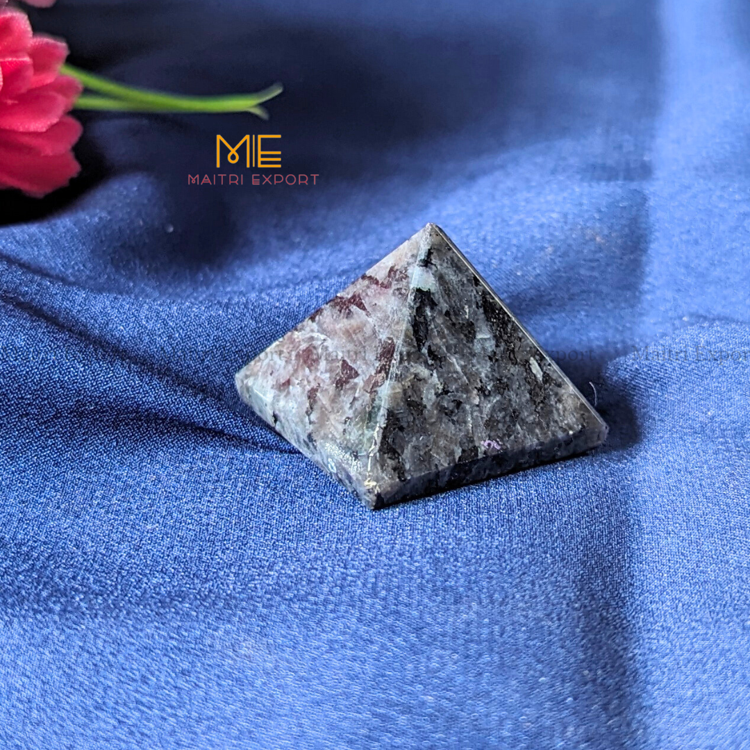 Natural different crystal stone pyramid ( Size: 1 inch )-Larvikite-Maitri Export | Crystals Store