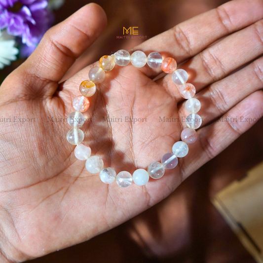 Lithium Quartz 8mm Crystal Healing Bracelet-Maitri Export | Crystals Store