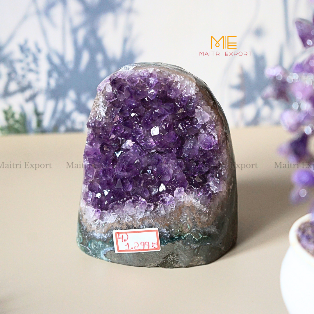 Amethyst Brazilian Cluster Geode-Maitri Export | Crystals Store