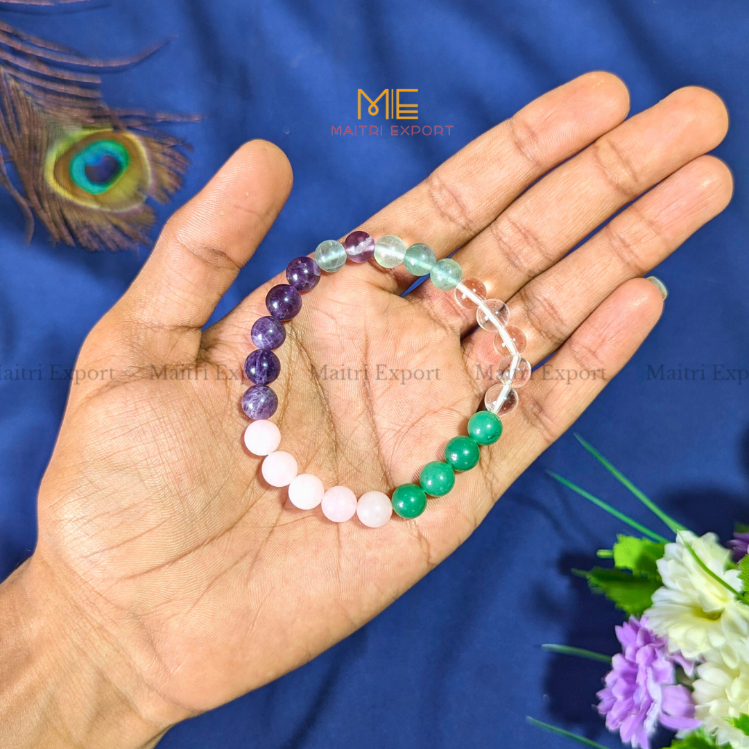 Happiness and Joy Purpose / Intention Crystal Healing Bracelet-Maitri Export | Crystals Store