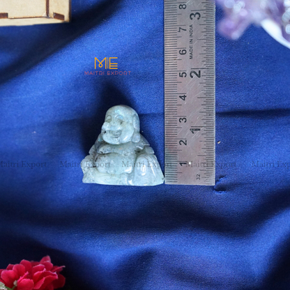 1.5 Inch Laughing Buddha Natural Crystal Handcrafted Figurine / Carving-Maitri Export | Crystals Store