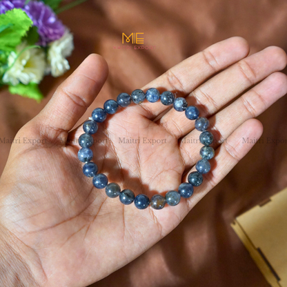 Iolite 8mm Natural Crystal Healing Bracelet-Maitri Export | Crystals Store