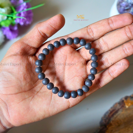 Karungali / Ebony Wooden 8mm Crystal Healing Bracelet-Maitri Export | Crystals Store