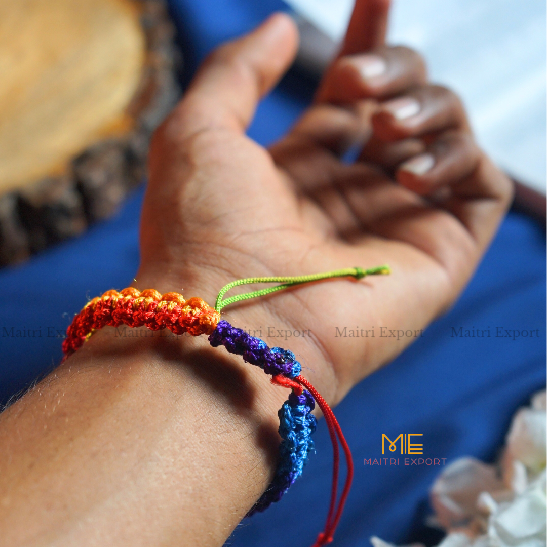 Natural gomtichakra knot beaded bracelet-Maitri Export | Crystals Store