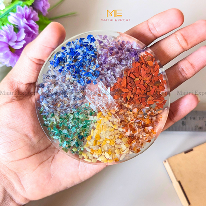 7 Chakra Orgone Coaster-Maitri Export | Crystals Store