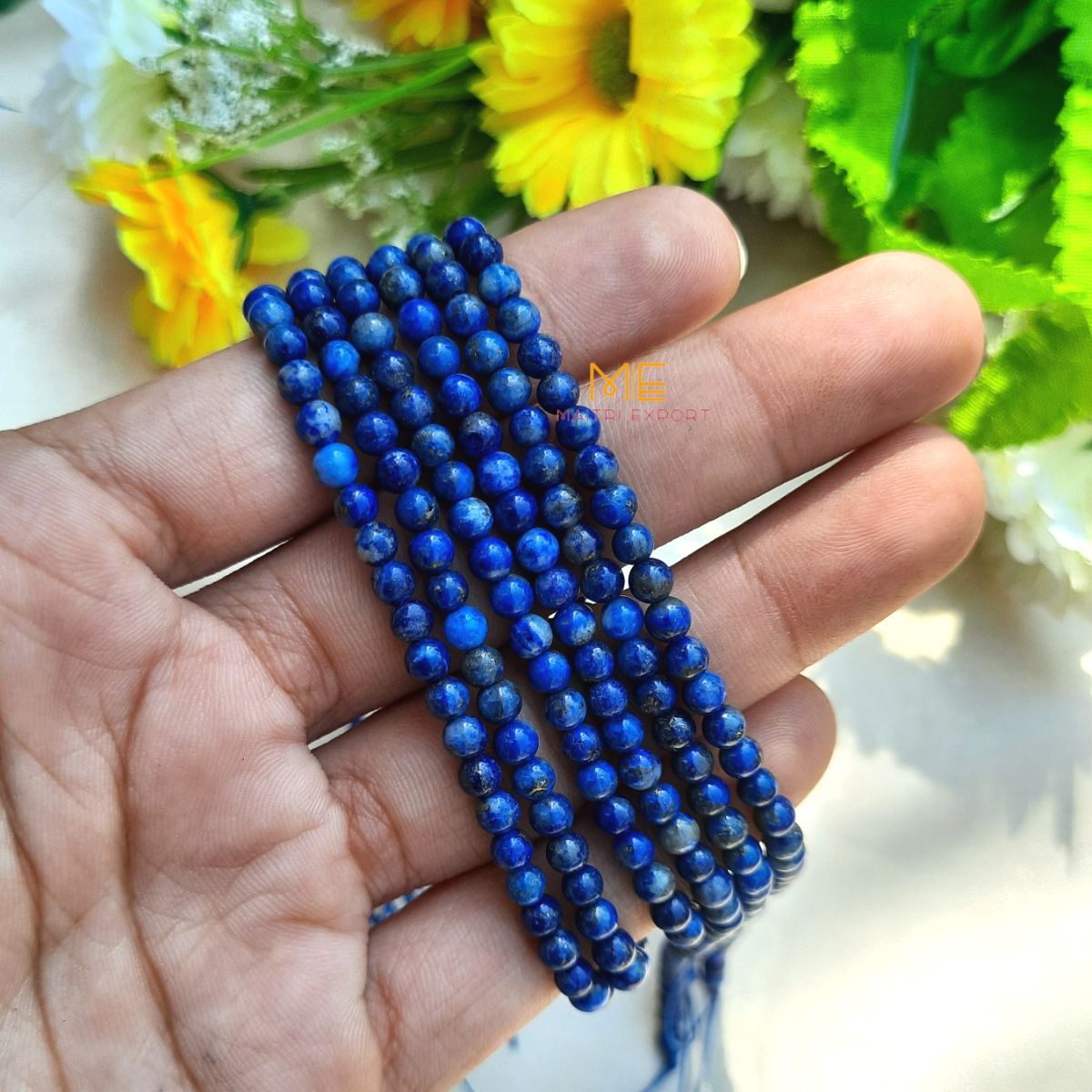 4mm loose crystal beads strands / line / String-Lapis Lazuli-Maitri Export | Crystals Store