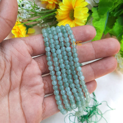 4mm loose crystal beads strands / line / String-Green Aventurine-Maitri Export | Crystals Store