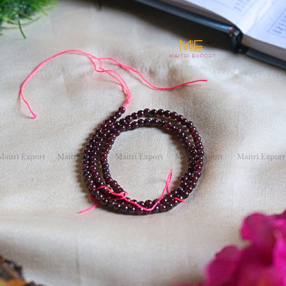 4mm loose crystal beads strands / line / String-Garnet-Maitri Export | Crystals Store