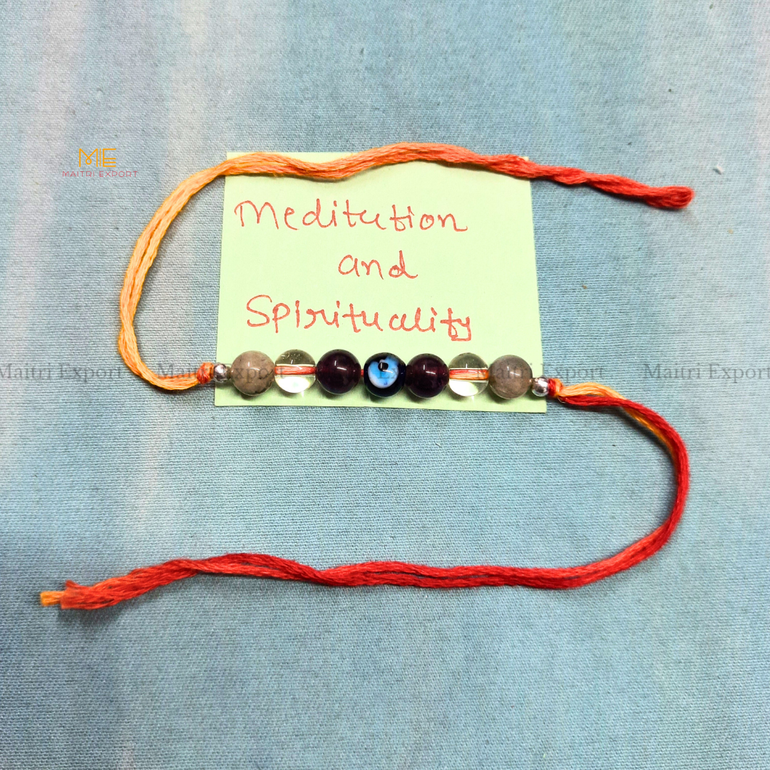 Natural crystal stone purposed rakhi-Maitri Export | Crystals Store