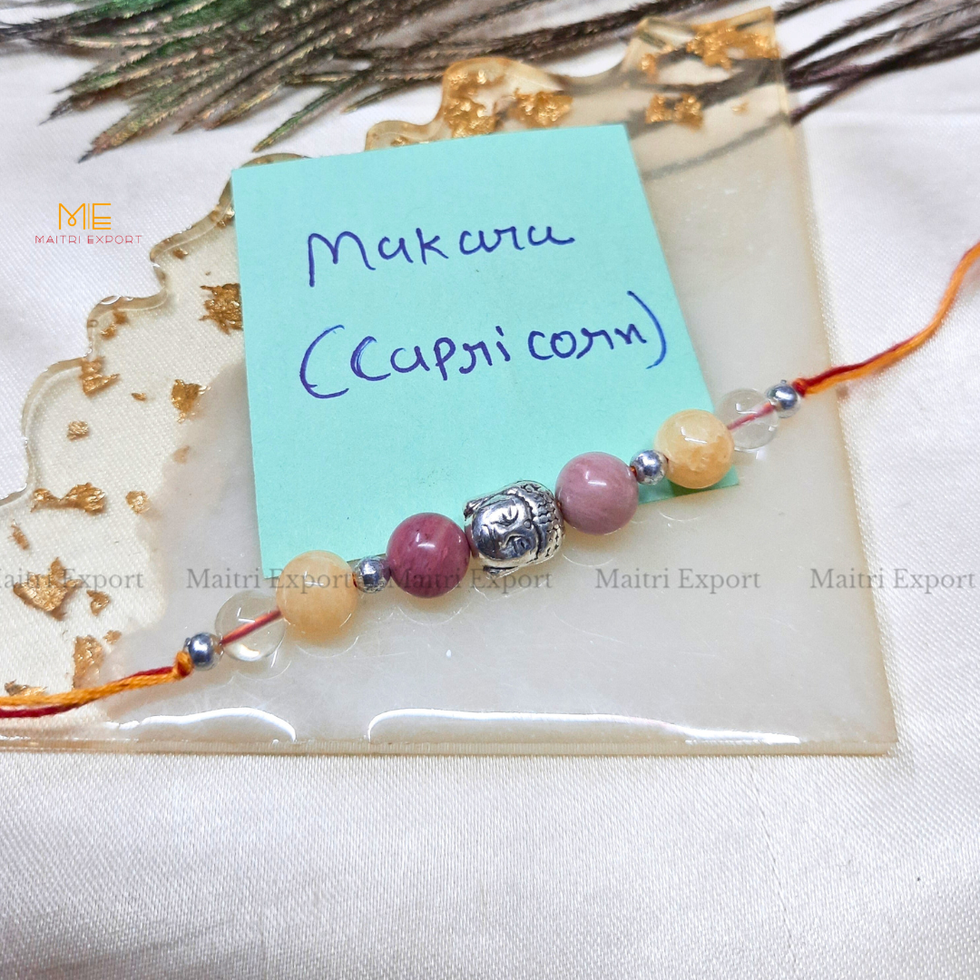 Natural crystal stone based zodiac sign rakhi-Maitri Export | Crystals Store