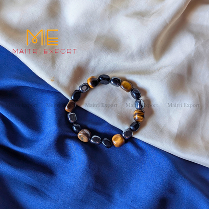 Triple Protection Small Tumble Bracelet-Maitri Export | Crystals Store