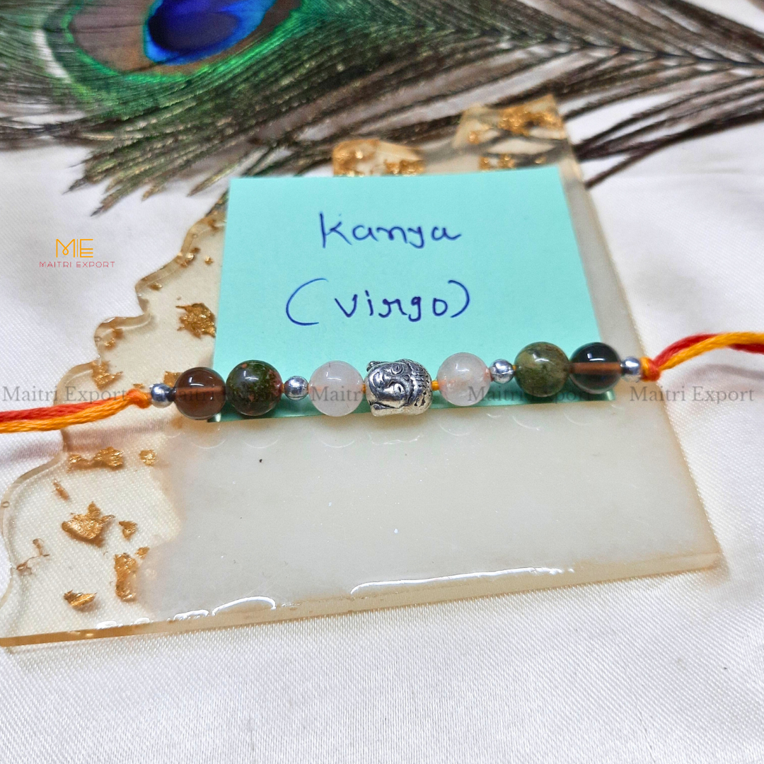 Natural crystal stone based zodiac sign rakhi-Maitri Export | Crystals Store