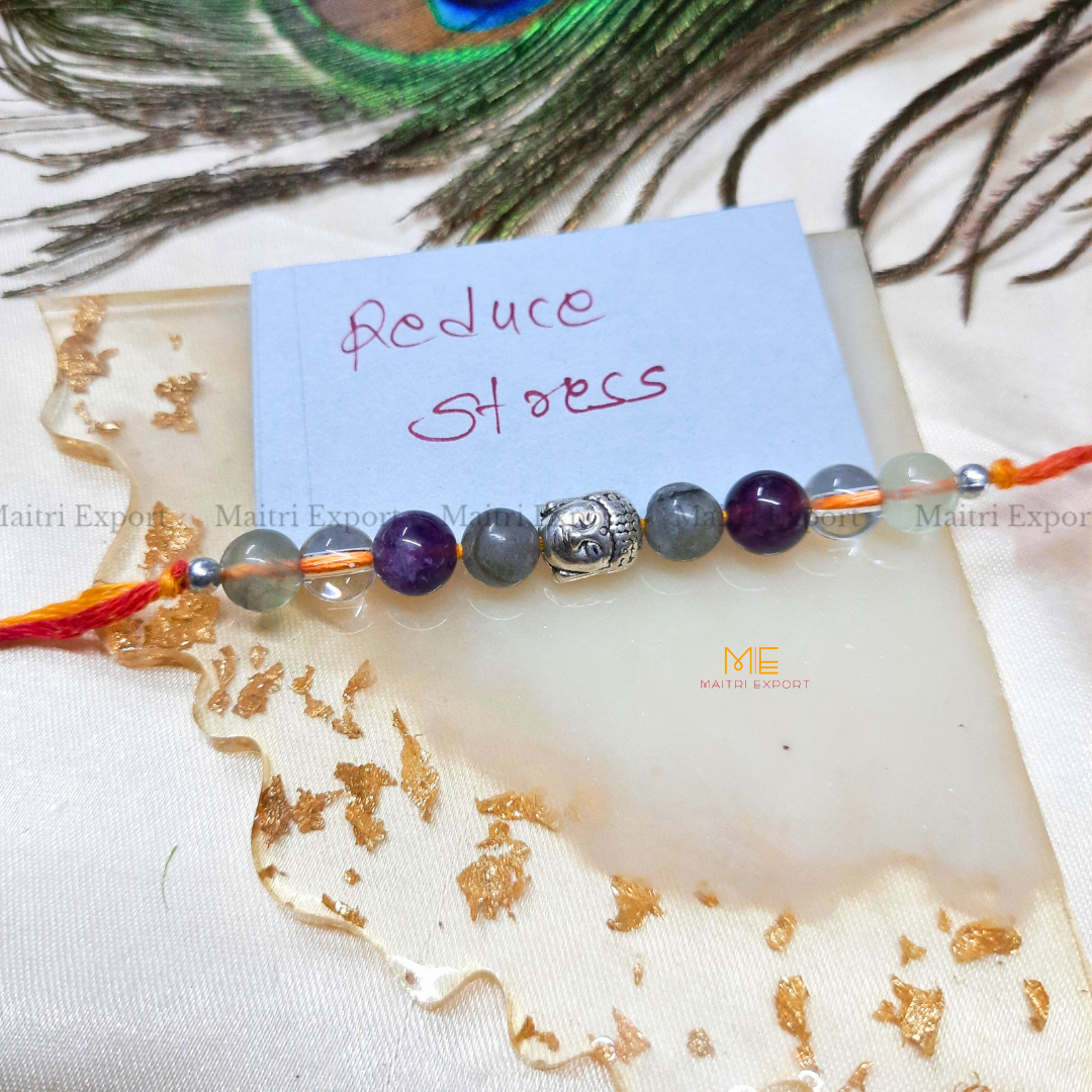 Natural crystal stone purposed rakhi-Maitri Export | Crystals Store