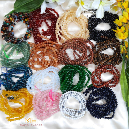 6mm loose round crystal beads strand / line-Maitri Export | Crystals Store